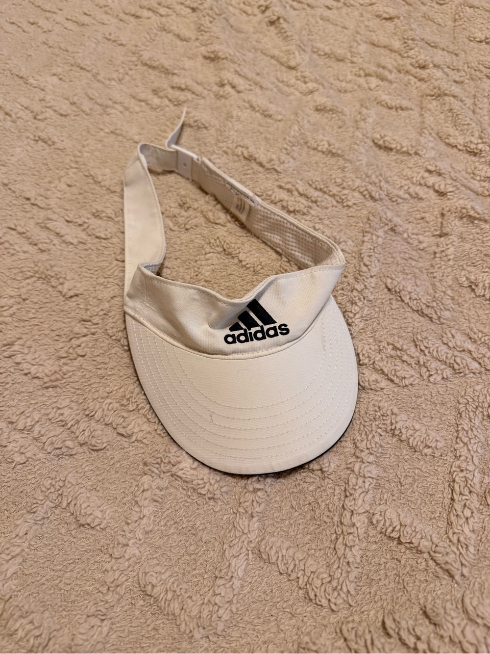 adidas Kids White Performance Visor